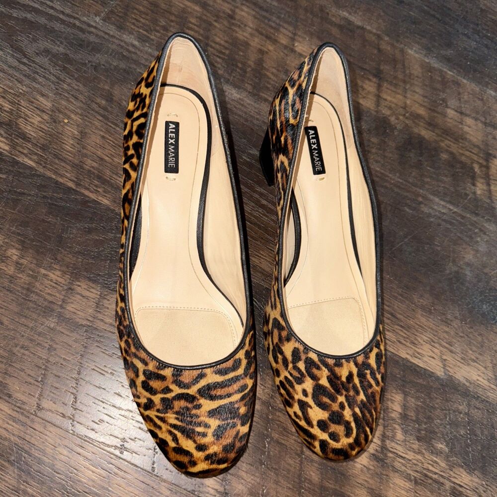 Alex Marie Leopard Print Heels